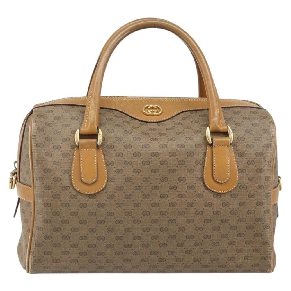 Gucci Micro GG Supreme Boston Bag Beige